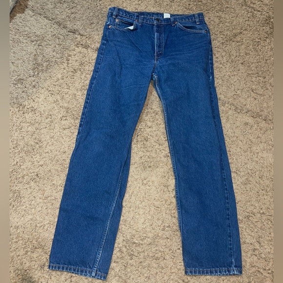 Levi's Other - Vintage Levis 505 Jeans Mens 38x34 Blue 1990s Regular Fit Orange Tab Denim USA